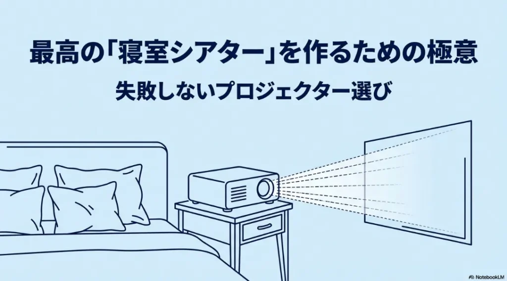 最高の寝室シアターを作るための極意、失敗しないプロジェクター選び