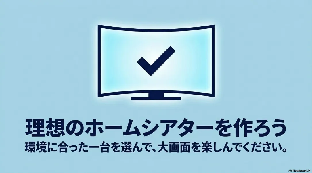 環境に合った一台を選んで理想のホームシアターを作ろう