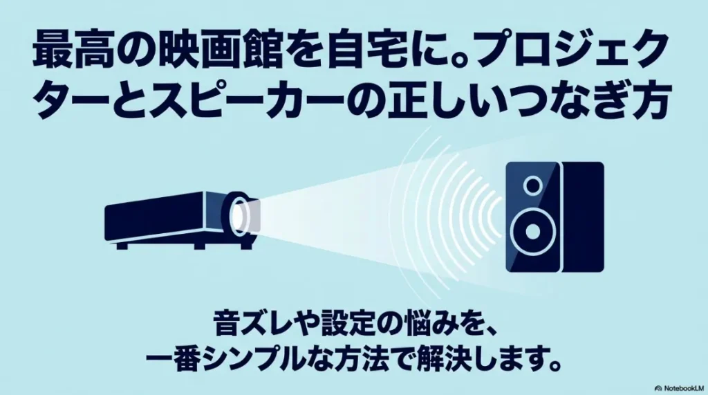 最高の映画館を自宅に。プロジェクターとスピーカーの正しいつなぎ方