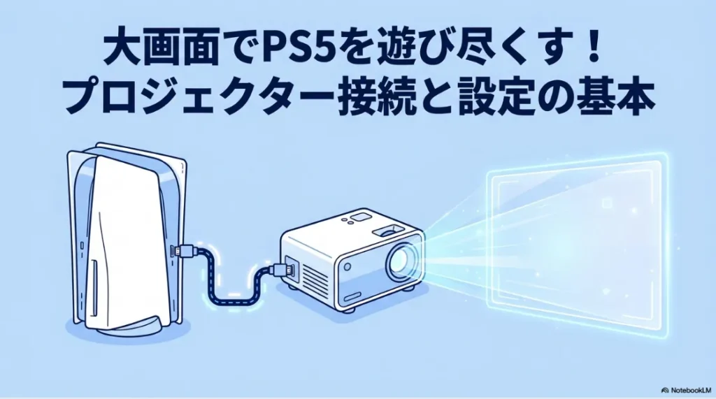 大画面でPS5を遊び尽くす！プロジェクター接続と設定の基本