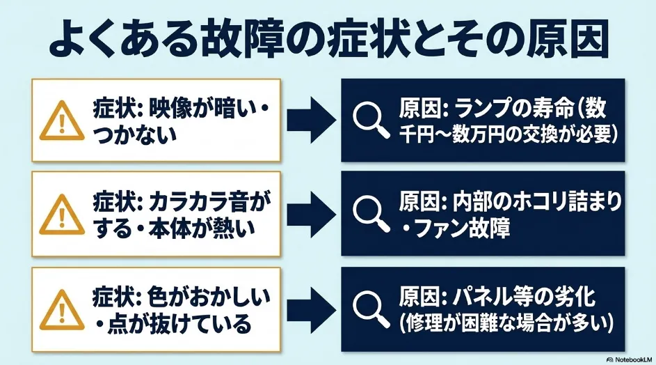 中古プロジェクター購入前に映像・異音・付属品・保証を確認するチェックリスト