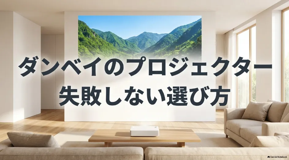 Dangbeiのプロジェクターを失敗せずに選ぶ方法を紹介するタイトルスライド