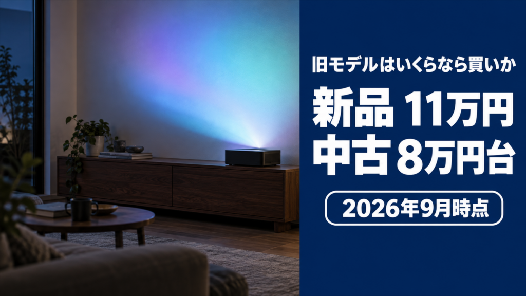 HORIZON Proの買い時を新品と中古の価格で示したバナー