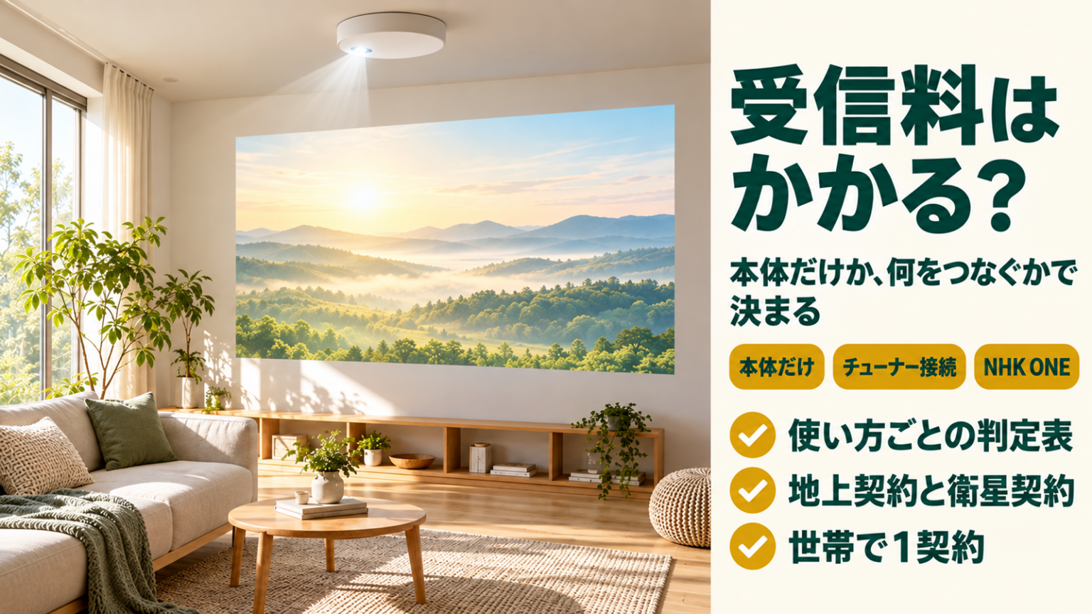 ポップインアラジンはNHK受信料の対象？テレビなしで使う場合