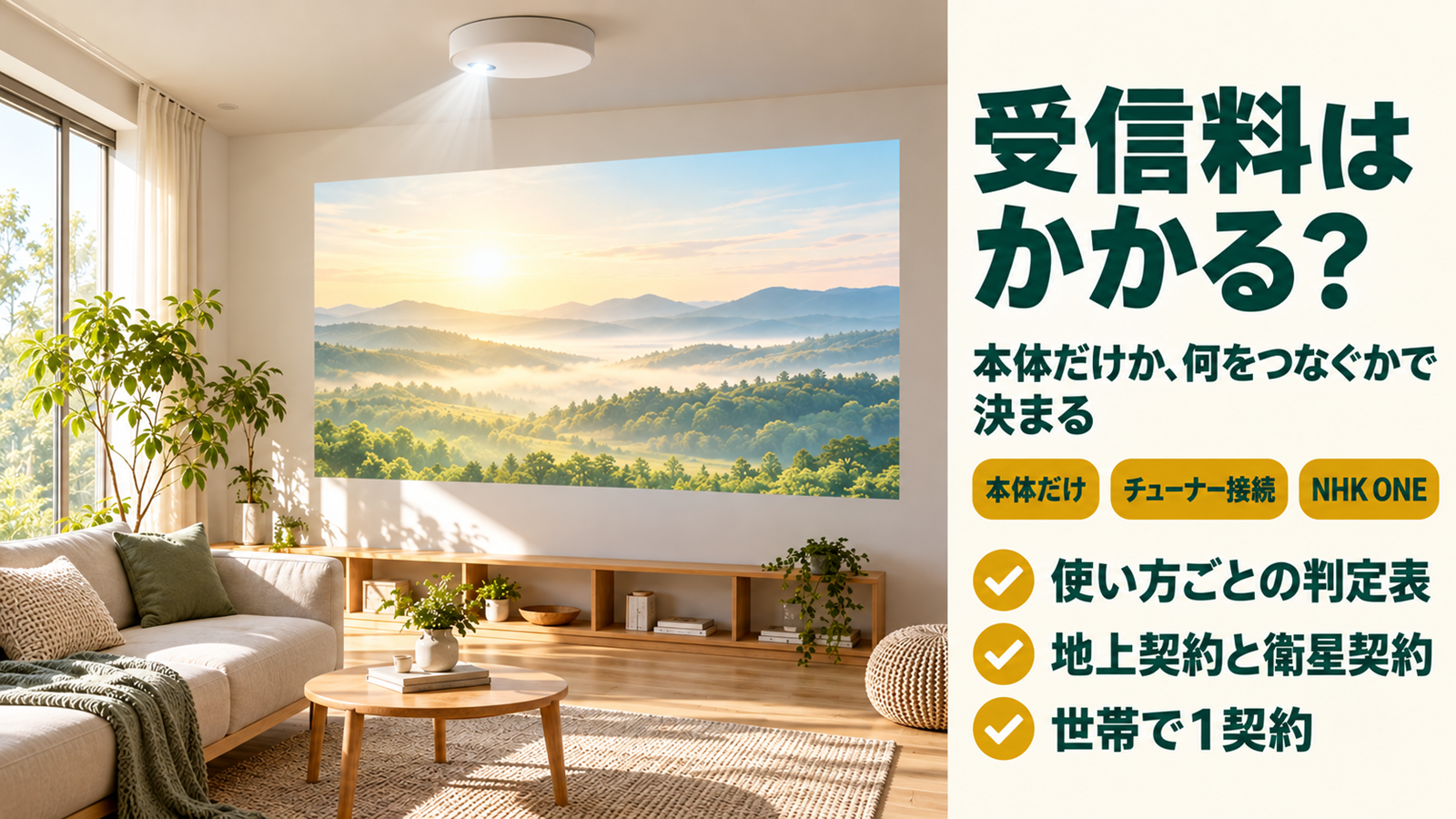 ポップインアラジンはNHK受信料の対象？テレビなしで使う場合